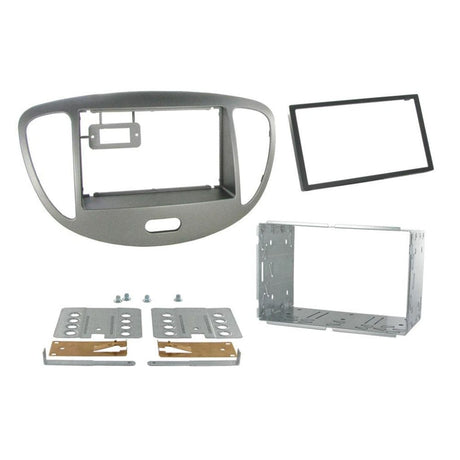 Connects2 Stereo Fitting Connects2 CT23HY25 Hyundai Double Din Fascia Plate Silver