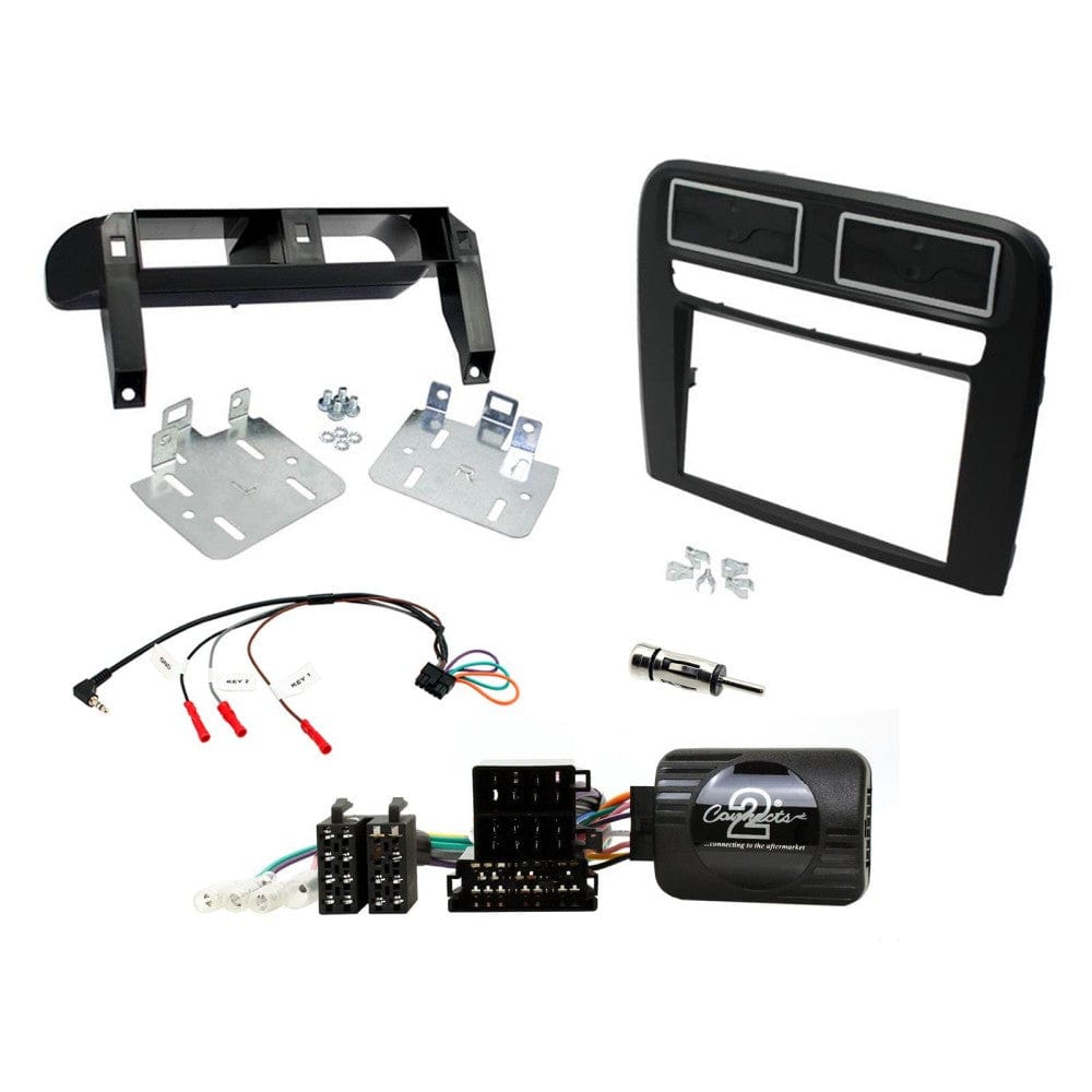 Connects2 Stereo Fitting Connects2 CTKFT15L Fiat Grande Punto Double Din Car Stereo Installation Kit Black L.H.D