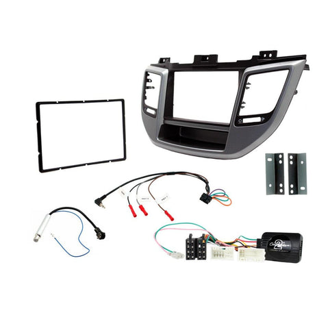 Connects2 Stereo Fitting Connects2 CTKHY23 Hyundai Tucson 2015 Double Din Car Stereo Installation Kit