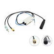 Connects2 Stereo Fitting Connects2 DAB Splitter - DIN Female to DIN Male. With SMA Connector.