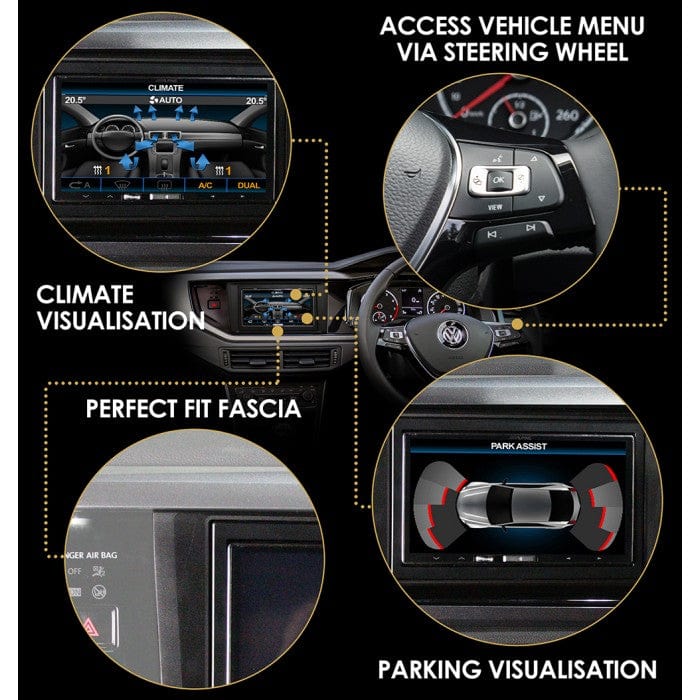 Connects2 Fitting Accessories Connects2 Car Stereo Replacement Kit For Seat Ibiza & Arona 2017 MIB II Systems