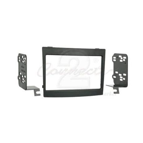 Connects2 Stereo Fitting Connects2 CT23VX23 Vauxhall Monaro 2004> 2007 Black Double DIN Fascia
