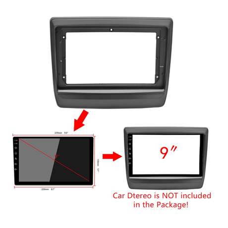 Connects2 Fascia Plate Connects2 CT34IZ02 9" Stereo Fascia Panel for Isuzu D-Max 2020-2025