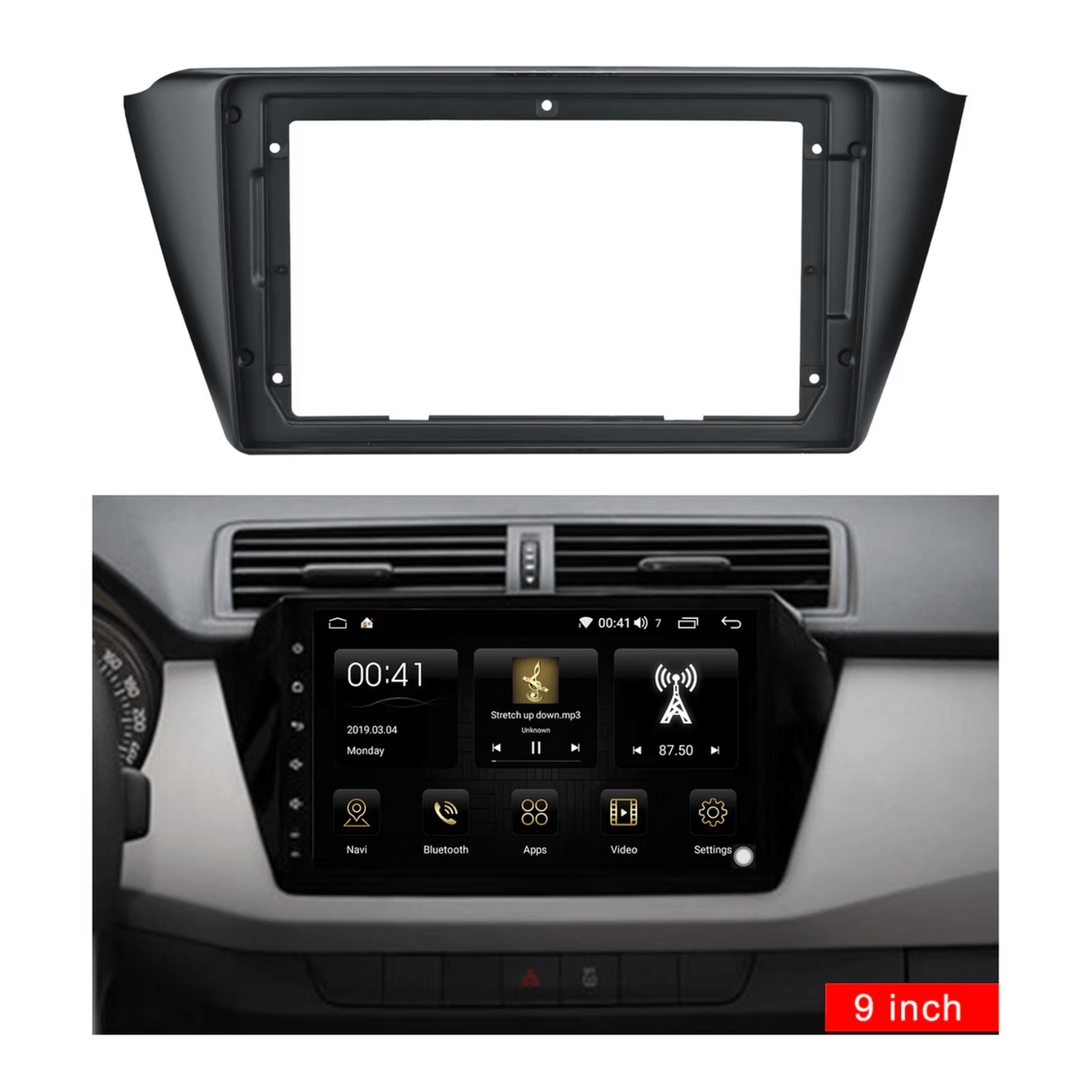 Connects2 Fascia Plate Connects2 CT34SK02 Skoda Rapid 2015–2025 9" Stereo Fascia Panel