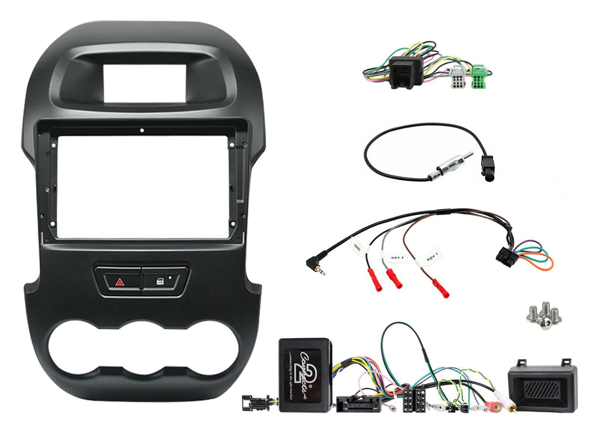 Connects2 Fascia Plate Connects2 CTK9FD01 9" Complete Installation Kit for Ford Ranger T6 / F250