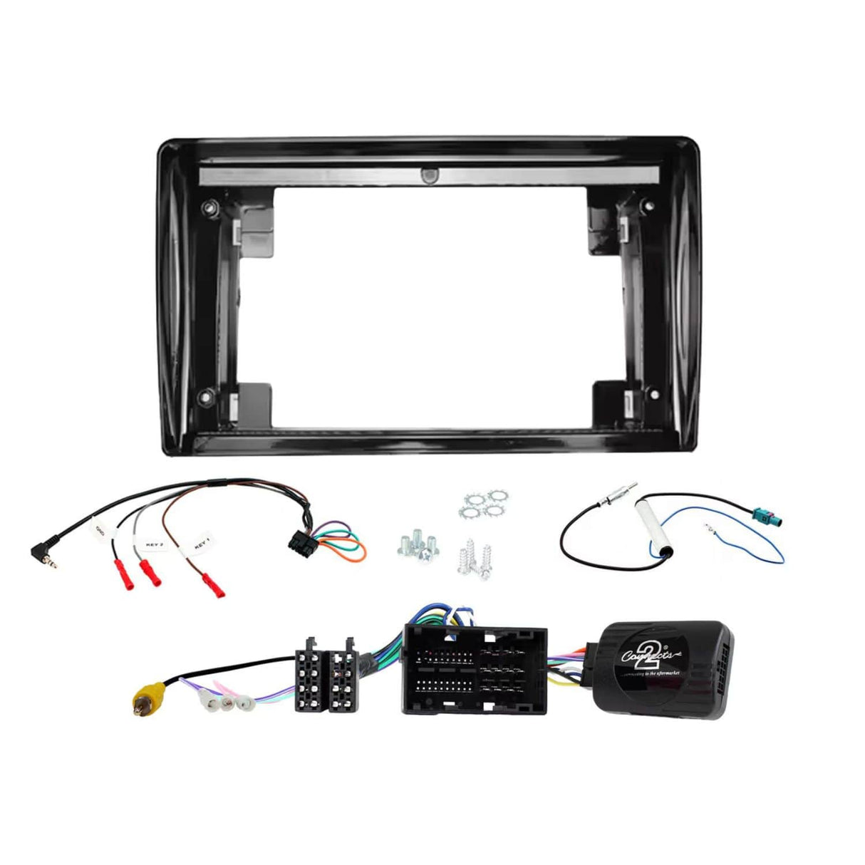 Connects2 Fascia Plate Connects2 CTK9FT02 9" Complete Installation Kit For Fiat