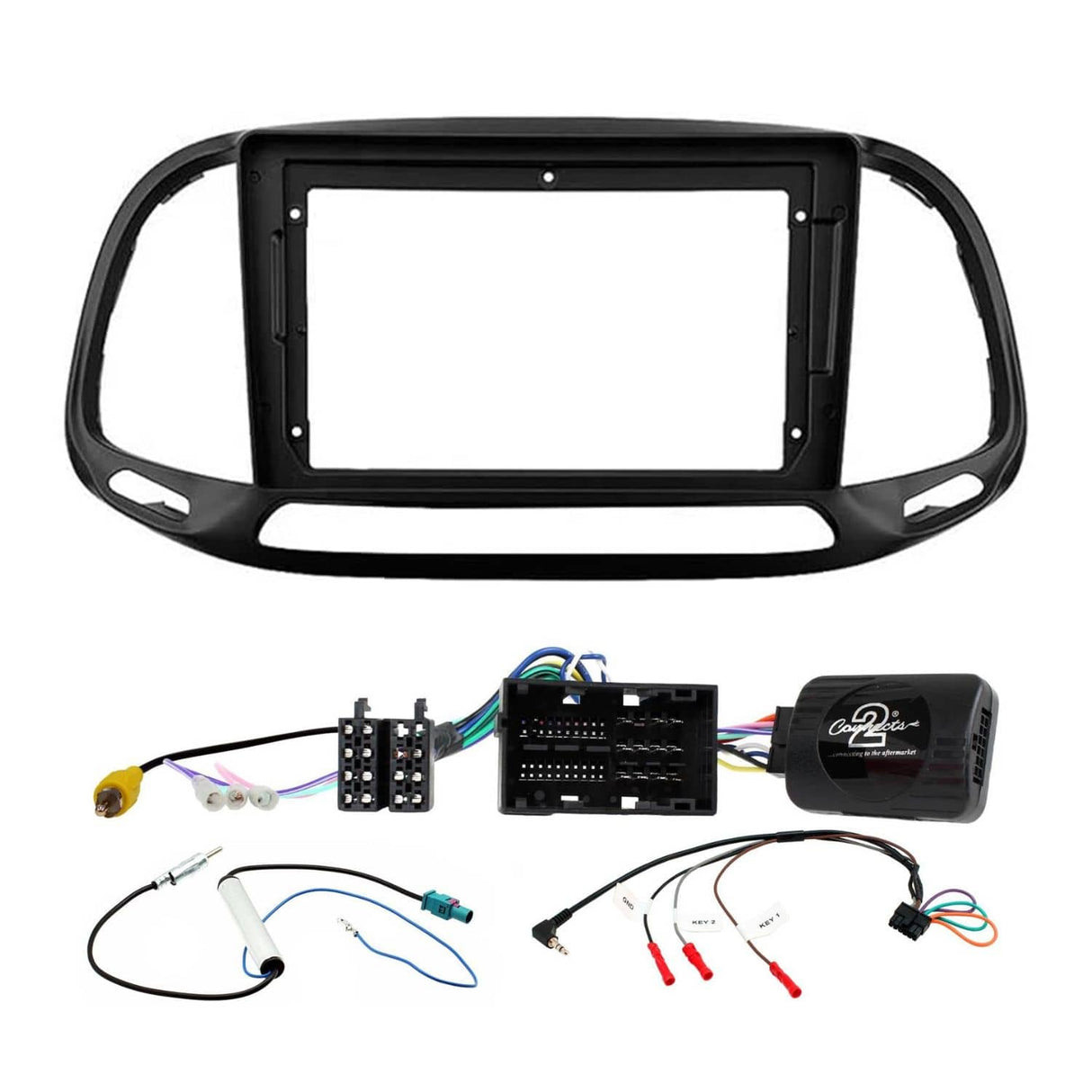 Connects2 Fascia Plate Connects2 CTK9FT03 9" Complete Installation Kit For Fiat