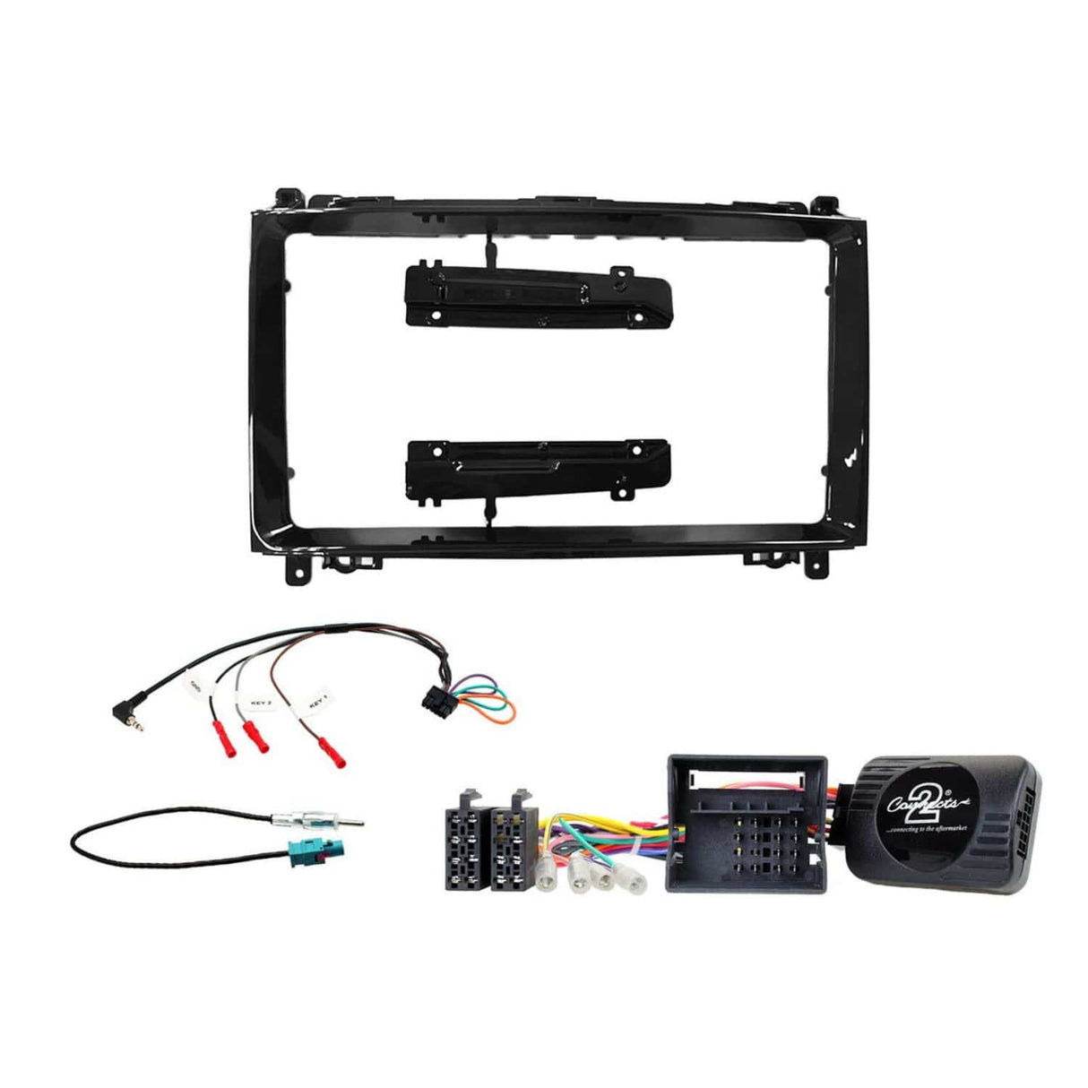 Connects2 Fascia Plate Connects2 CTK9MB01 9" Complete Installation Kit For Mercedes-Benz