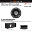 DB Audio Sub and Amp Packages DB Audio Single TREX12-D4 12" Subwoofer Performance Bass Package with Enclosure and Amp