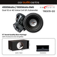 DB Audio Sub and Amp Packages DB Audio Single TREX15-D2 15" Subwoofer Performance Bass Package with Enclosure and Amp