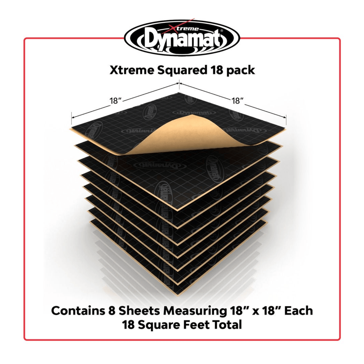 Dynamat Sound Deadening Dynamat DYN10420 Xtreme Squared (1.67 SQM)