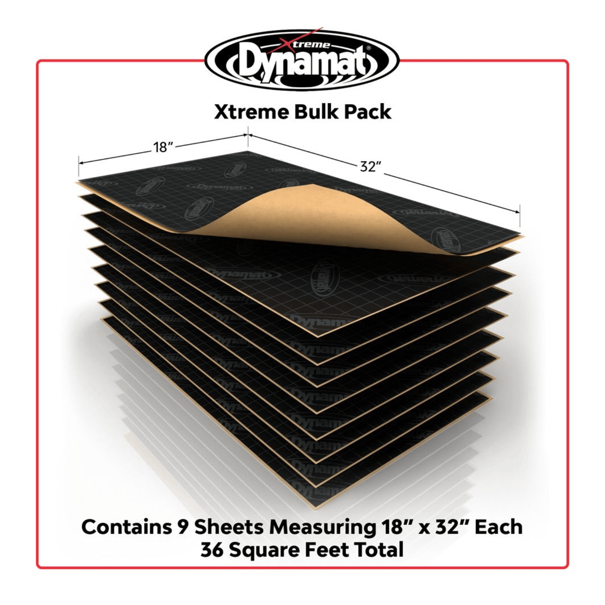 Dynamat Sound Deadening Dynamat DYN10455 Xtreme Bulk Pack (3.34 SqM)