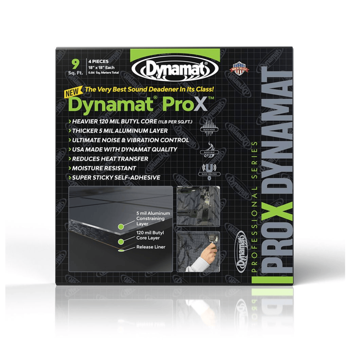 Dynamat Sound Deadening Dynamat DYN10509 Pro X Professional Series 3mm Damping Material