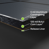 Dynamat Sound Deadening Dynamat DYN10509 Pro X Professional Series 3mm Damping Material