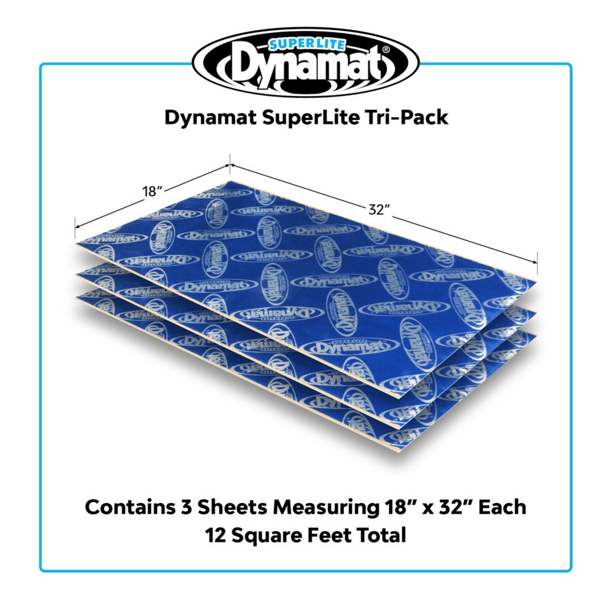 Dynamat Sound Deadening Dynamat DYN10612 Superlite Tri-Pack [3 per pack]