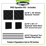 Dynamat Sound Deadening Dynamat DYN21410 PRO Speaker Sound Deadening & Enhancement Pack