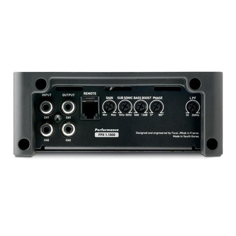 Focal Monoblock Amp (For Subwoofers) Focal Car Audio FPX1.1000 - Performance Series 1000w Mono Amplifier