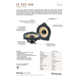 Focal Car Speakers Focal ICT3Y100 2-Way Coaxial Speaker Upgrade Kit for Tesla Model 3 and Model Y