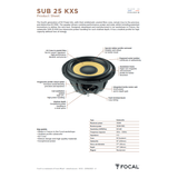 Focal Car Subwoofers Copy of Focal 25KXE ELITE K2 Power 10" Subwoofer 1200w