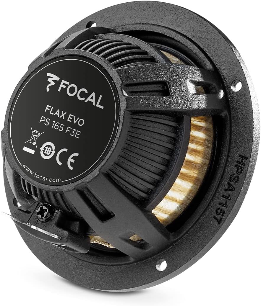 Focal Car Speakers Focal PS165F3E 6.5" 3-way Component Speaker System with Flax cone Technology