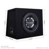 Focal Focal BX10SL-25KX-FPX1 Single 25KXE 10" Subwoofer Sound Quality Bass Package with Sealed Enclosure and Amp