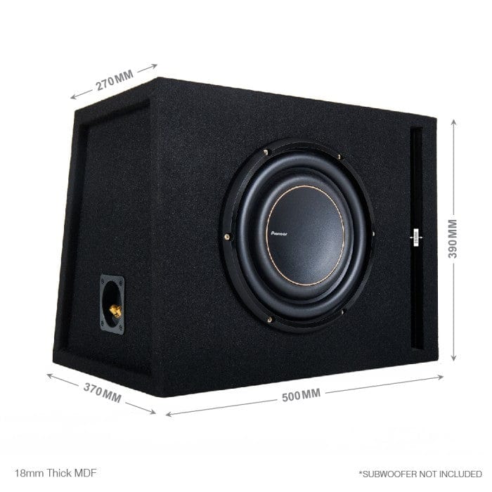 Focal Focal BX10PL-25KX-FPX1 Single 25KXE 10" Subwoofer Performance Bass Package with Ported Enclosure and Amp