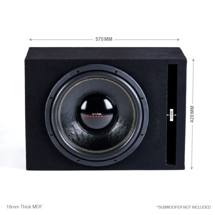 Focal Focal BX12PL-30KX-FPX1 Single 30KXE 12" Subwoofer Performance Bass Package with Ported Enclosure and Amp