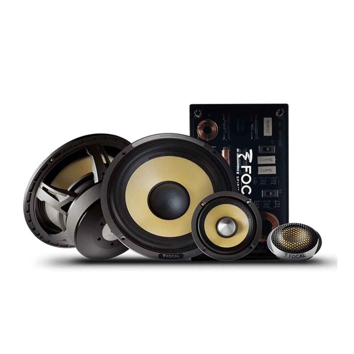 Focal ES165KX3 ELITE K2 Power 240W 3-Way Component Speakers