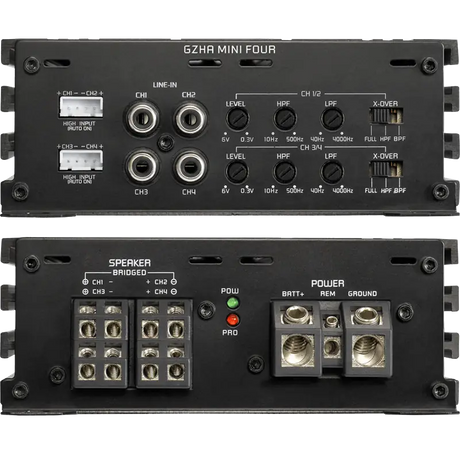 Ground Zero 4 Channel Amp Ground Zero GZHA MINI FOUR 640W 4-channel class D compact amplifier