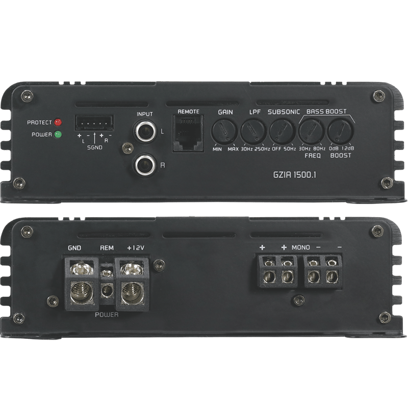 Ground Zero Monoblock Amp (For Subwoofers) Ground Zero GZIA 1500.1 1900 Watts Mono high quality class D amplifier