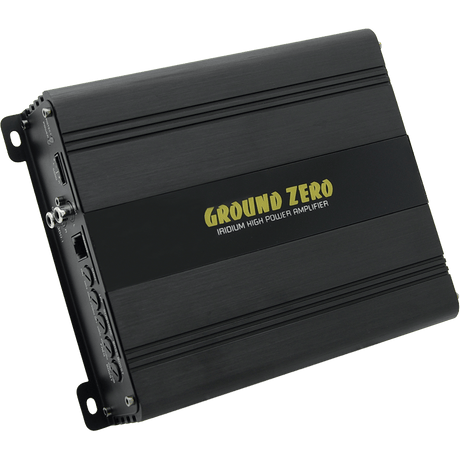 Ground Zero Monoblock Amp (For Subwoofers) Ground Zero GZIA 500.1 Mono channel subwoofer amplifier with class D circuit and integrated active crossover