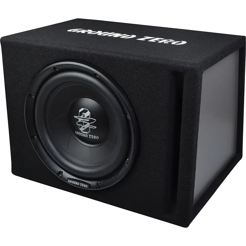Ground Zero Subwoofer Enclosure Ground Zero GZIB 25BR 250 Watts RMS 25 cm / 10″ vented subwoofer loaded enclosure