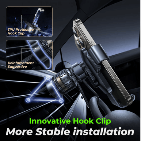 In Car Tec Phone Holder In Car Tec LISEN 360° Adjustable Gravity Car Vent Phone Holder Auto Lock Smartphone Mount