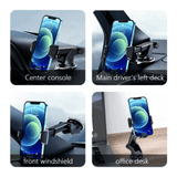 In Car Tec Phone Holder In Car Tec LISEN Car Windshield Phone Holder 360° Suction Cup Dashboard Mount for iPhone & Android
