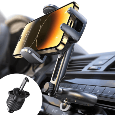 In Car Tec Phone Holder In Car Tec LISEN LS-E714 Iron Clamp Arm & CD Slot 2-in-1 Phone Holder