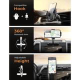 In Car Tec Phone Holder In Car Tec LISEN LS-E714 Iron Clamp Arm & CD Slot 2-in-1 Phone Holder