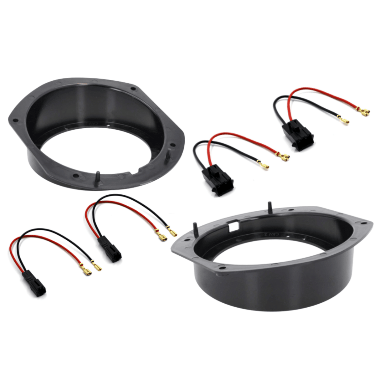 In Car Tec Car Specific Upgrades In Car Tec SFKU-TSL01-130 Front Door Speaker Upgrade Fitting Kit For Tesla Model S and X