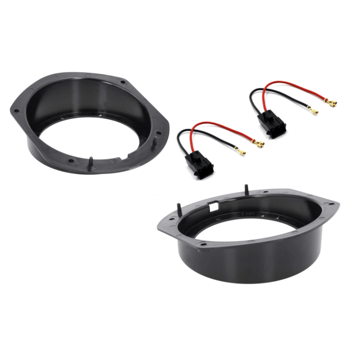In Car Tec Car Specific Upgrades In Car Tec SFKU-TSL02-130 Rear Door Speaker Upgrade Fitting Kit For Tesla Model S 130mm