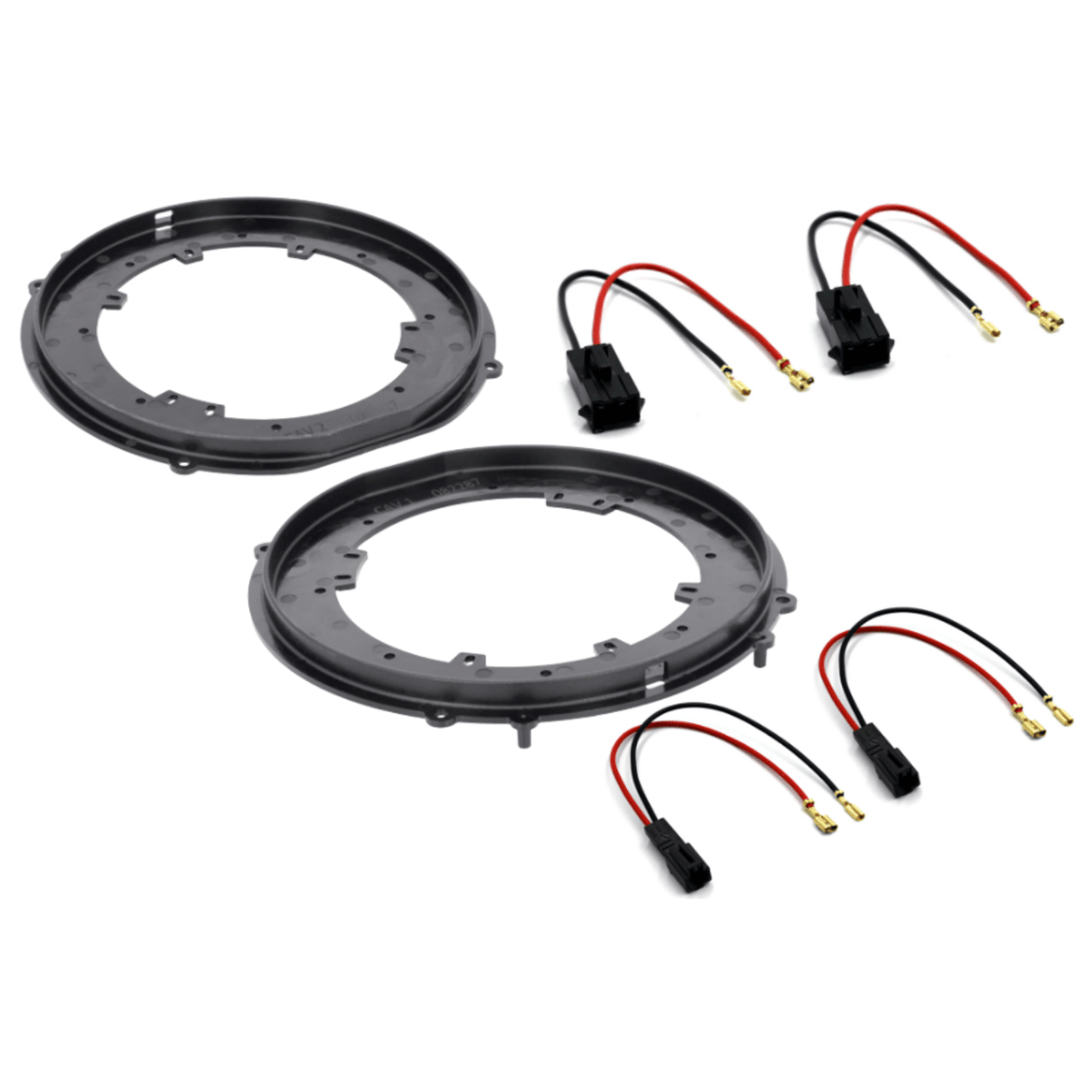 In Car Tec Car Specific Upgrades In Car Tec SFKU-TSL03-165 Front Door Speaker Upgrade Fitting Kit For Tesla Model S and X