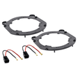 In Car Tec Car Specific Upgrades In Car Tec SFKU-TSL04-165 Rear Door Speaker Upgrade Fitting Kit For Tesla Model X