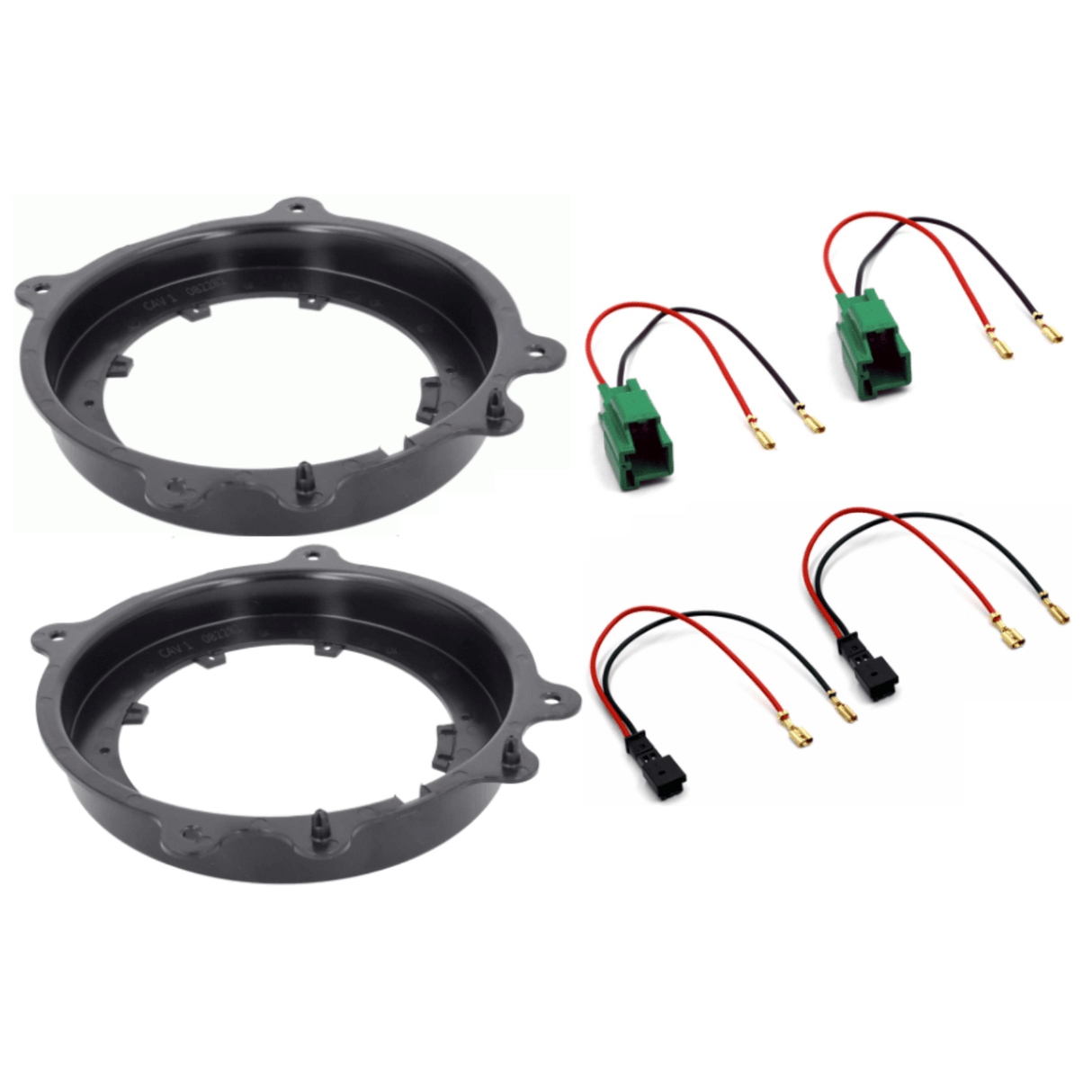 In Car Tec Car Specific Upgrades In Car Tec SFKU-TSL07-165 Front Door Speaker Upgrade Fitting Kit Tesla Model 3 and Y