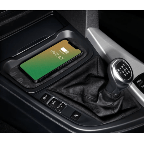 In Car Tec Phone chargers INBAY 26-104 10 W Qi Wireless Charging Tray for BMW 3 & 4 Series RHD (F30–F36, F80–F83)