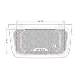 In Car Tec Phone chargers INBAY 26-104 10 W Qi Wireless Charging Tray for BMW 3 & 4 Series RHD (F30–F36, F80–F83)