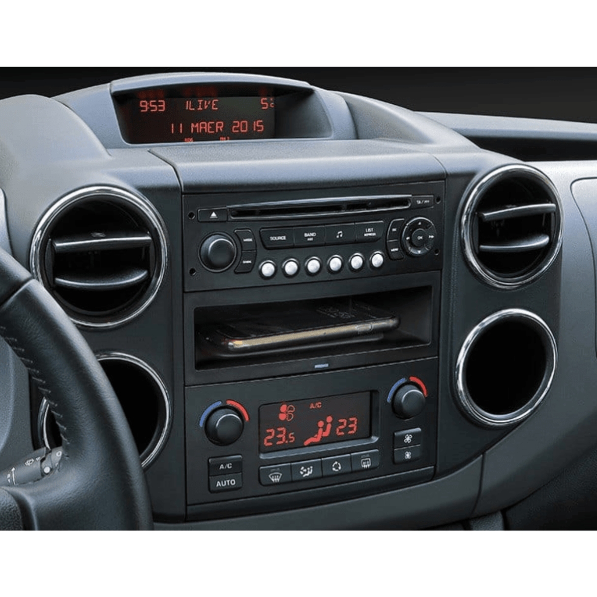 In Car Tec Phone chargers INBAY 26-106 10W Integrated Wireless Smartphone Charging Pocket for Citroën, Peugeot, Fiat, Toyota