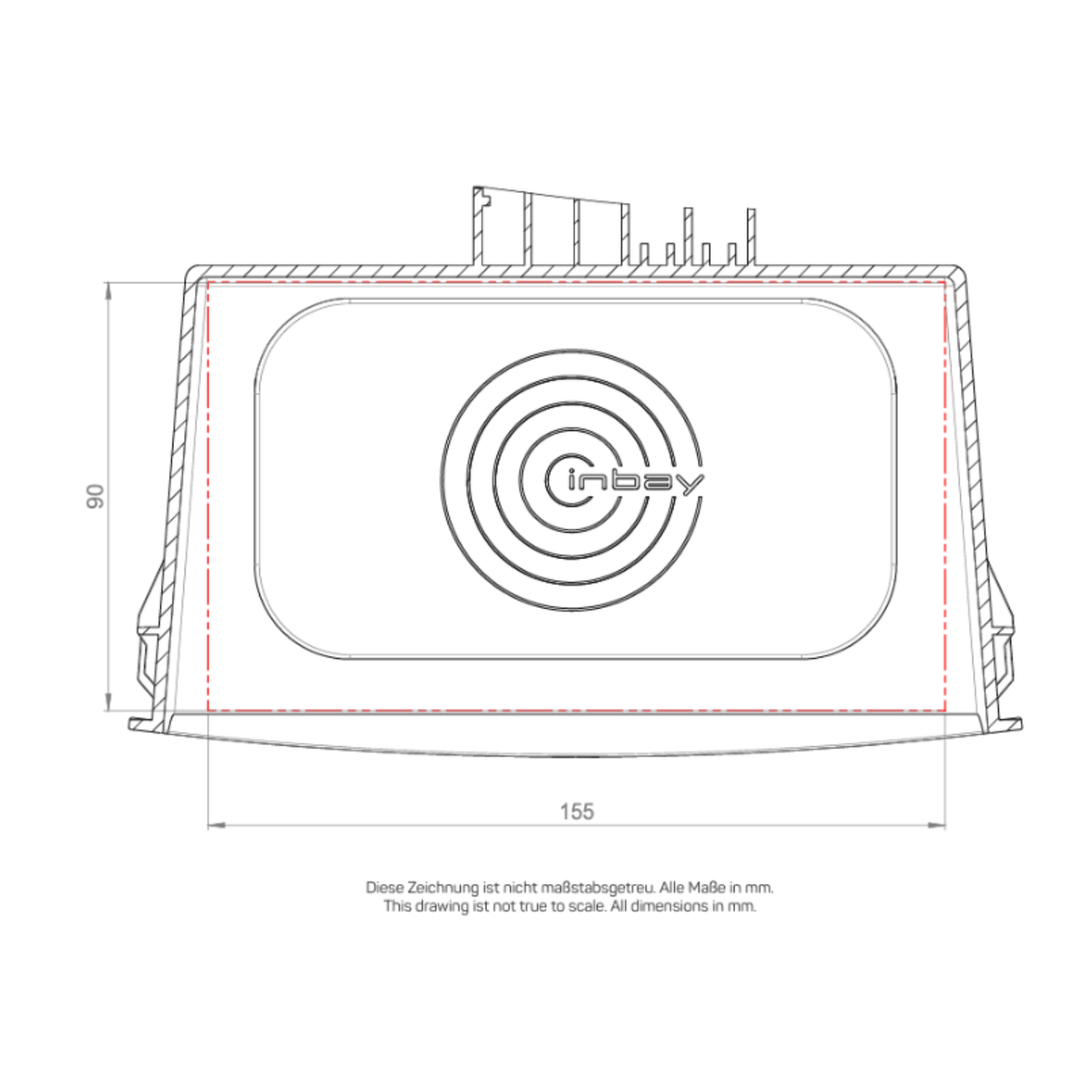 In Car Tec Phone chargers INBAY 26-106 10W Integrated Wireless Smartphone Charging Pocket for Citroën, Peugeot, Fiat, Toyota