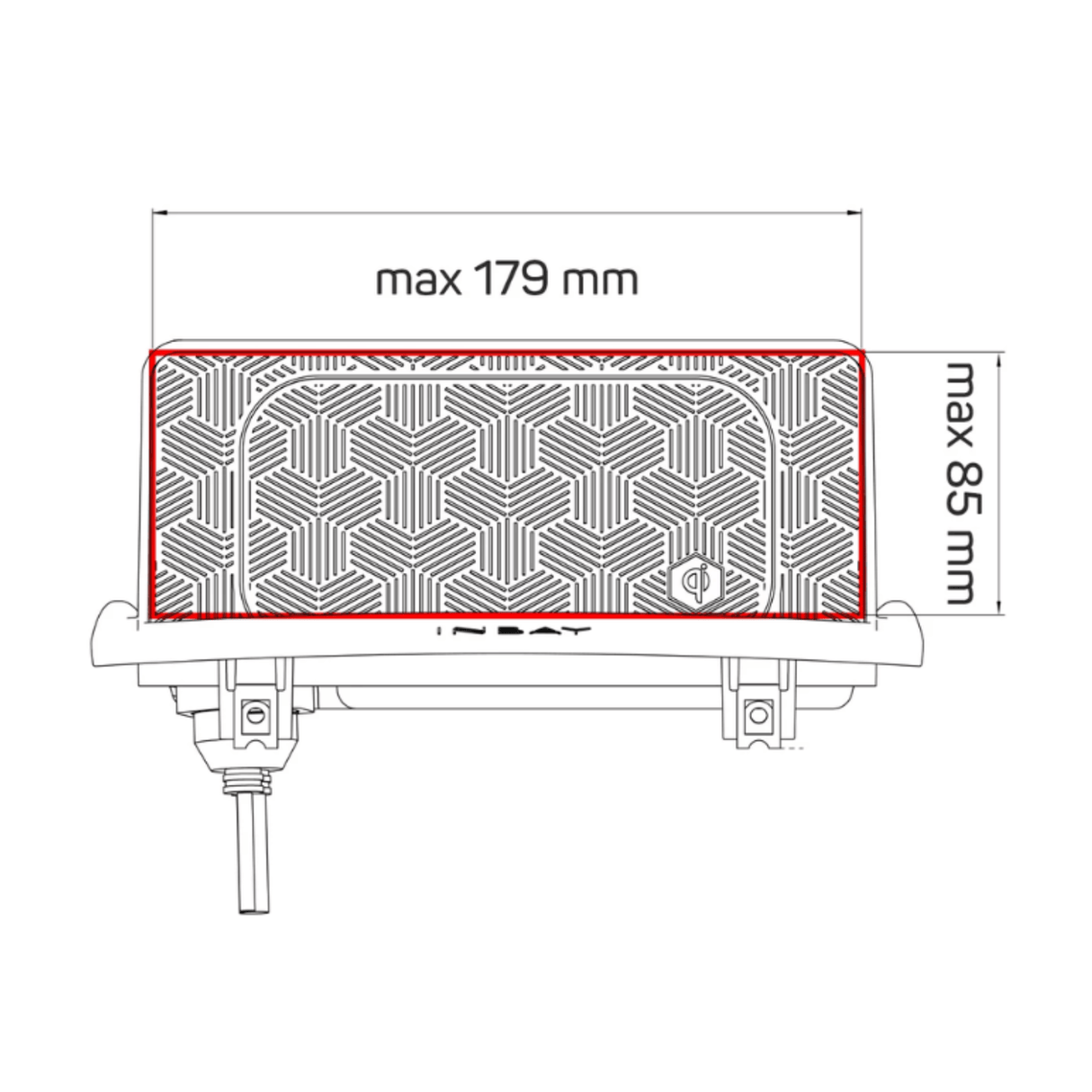 In Car Tec Phone chargers INBAY 26-107 15W Integrated Wireless Smartphone Charging Tray