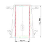 In Car Tec Phone chargers INBAY 26-110 10 W Wireless Charging Pocket for Ford Transit Connect & Tourneo Connect