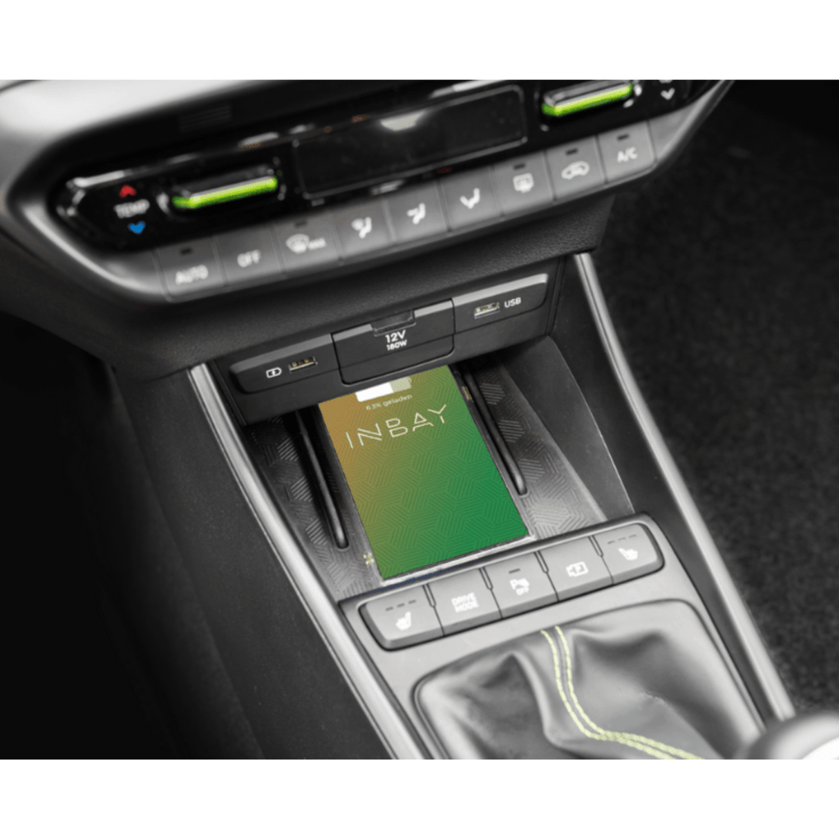In Car Tec Phone chargers INBAY 26-113 15W Wireless Charging Pocket for Hyundai Bayon & i20 BC3