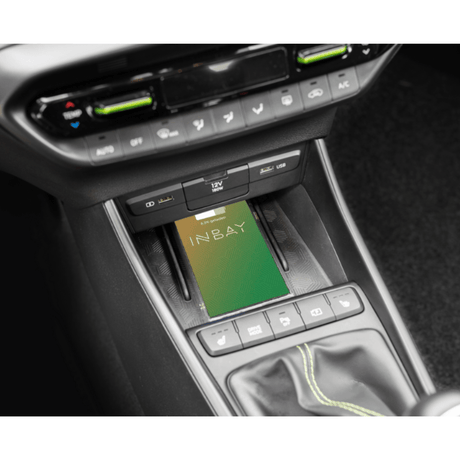 In Car Tec Phone chargers INBAY 26-113 15W Wireless Charging Pocket for Hyundai Bayon & i20 BC3