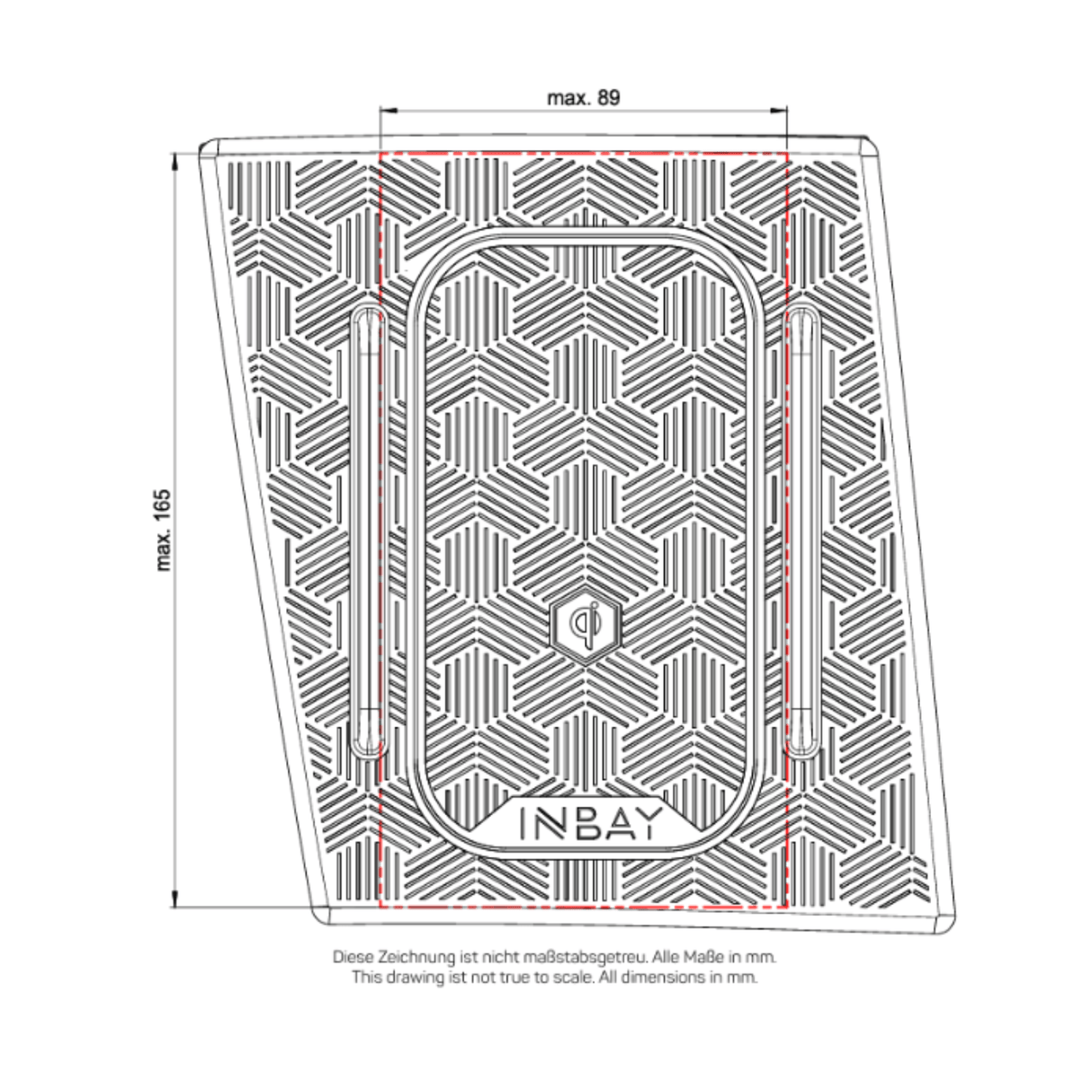 In Car Tec Phone chargers INBAY 26-113 15W Wireless Charging Pocket for Hyundai Bayon & i20 BC3